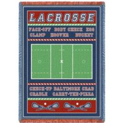 Lacrosse Field 3-layer Throw Blanket